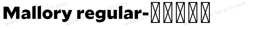 Mallory regular字体转换